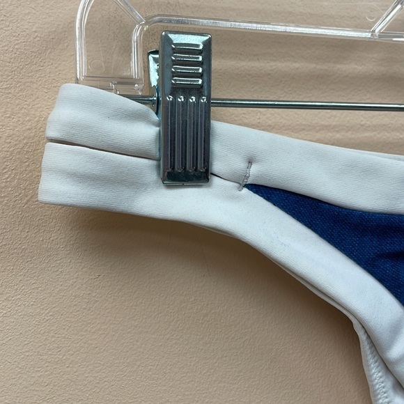 Seafolly Australia Block Party Brazilian Swim Bikini Bottoms Chambray Denim Sz.6 - Picture 5 of 10